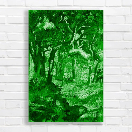 Vibrant woodland landscape - woodland,