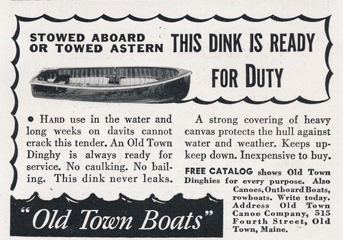 Magazine 1939 old town - ad,