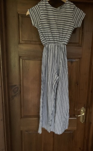 Zara black white striped - black,
