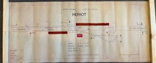 B.R Original Signal Box Diagram - Heriot (Scottish Region) - 37cm x 90cm