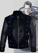 Leather Hunt Exclusive WWE Chris Jericho Light Up Y2J Jacket-New Arrival