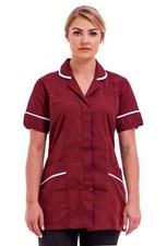 NHS Nurse Uniform Nurse Tunic Hospital Carer top Carehome 4 POCKETS UK Made QLTY