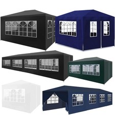 Heavy Duty Gazebo Pavilion Marquee Canopy Waterproof Garden Party Wedding Tent