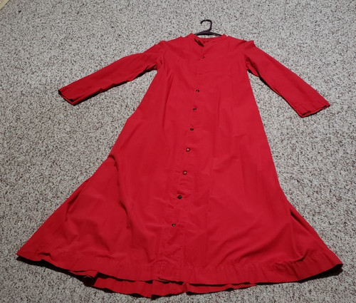 Vintage used red cassock - used,