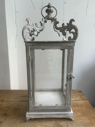 Ornate grey metal - ornate, vintage