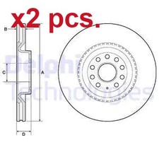 X2 PCS FRONT BRAKE DISC ROTOS