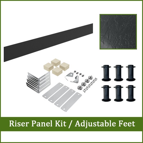 Black riser panel - black,