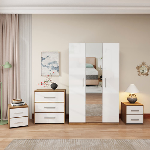 Mirrored door high gloss - high,