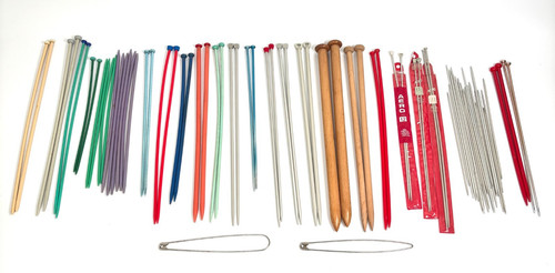 Knitting needles metal - knitting, plastic