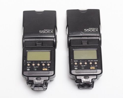 Faulty pair canon 550ex - -, of