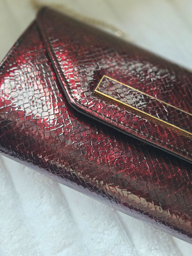 Burgundy faux leather - burgundy,