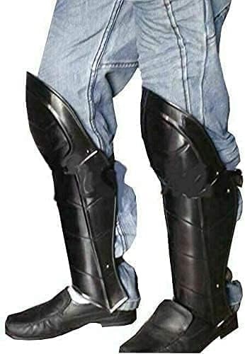 Steel leg armor set medieval - leg,