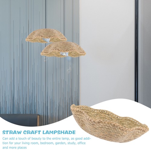 Straw braided hanging - straw,