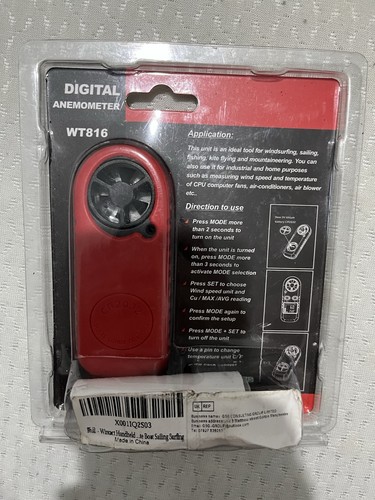 Wt816 digital anemometer - digital,