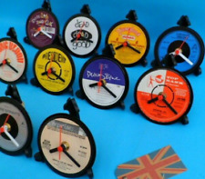 Vinyl Record DESK CLOCKS made from Upcycled Vinyl Singles LIST D  All 4" Size