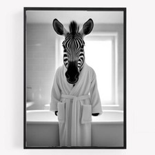 Funny bathroom ZEBRA dressing