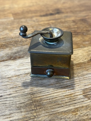 Miniature coffee grinder brass - coffee,
