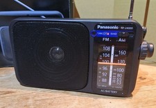 PANASONIC RF2400 PORTABLE RADIO AM FM W/ AC OR DC OPERATION - BLACK - RF2400DEB