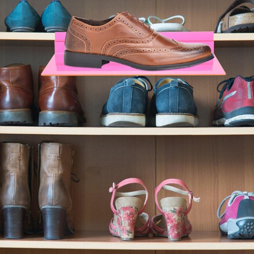 Pcs wall shoe rack mounted - wall,