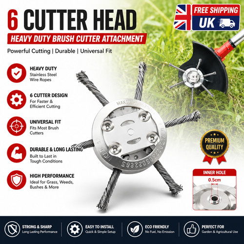 Grass strimmer head trimmer - 6",