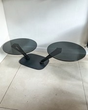 Italian Smoked Glass Viper Coffee Table By Emanuele Zenere For Cattelan Italia  