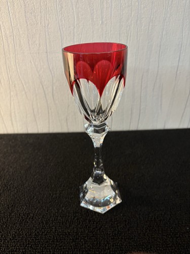Blue red glass chambord - glass,