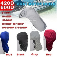 6-225HP 420/600D Full Waterproof Outboard Boat Engine Motor Cover Protection Bag