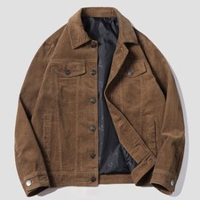Mens Corduroy Jacket Button Up