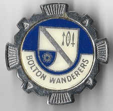 Vintage Bolton Wanderers Enamel Football Insert Badge
