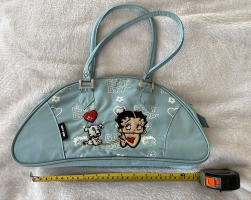 Betty boop blue crescent hand - blue,