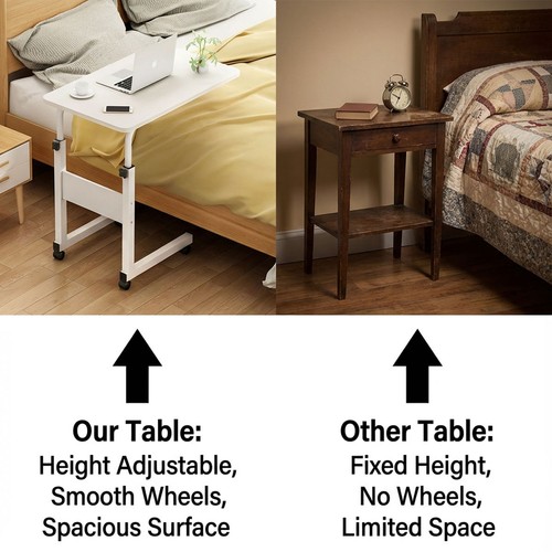 Bedside overbed table - bedside,