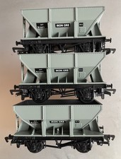 3 X REPLICA RAILWAYS No 13411 - 24 Ton Hopper Wagons In Grey (Bachmann) 
