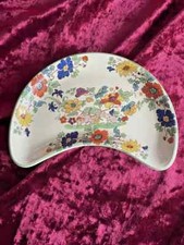 MASONS IRONSTONE "BIBLE" PATTERN VICTORIAN KIDNEY DISH VERY RARE PATTERN : 2639