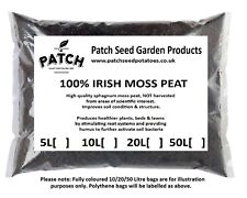 100% Irish Moss Peat Soil Conditioner  10 Litre Bag