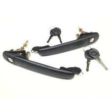 2x Door Handle + Lock + Keys