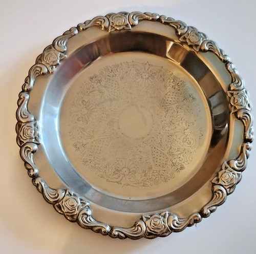 Vintage ornate silver plated - ornate,