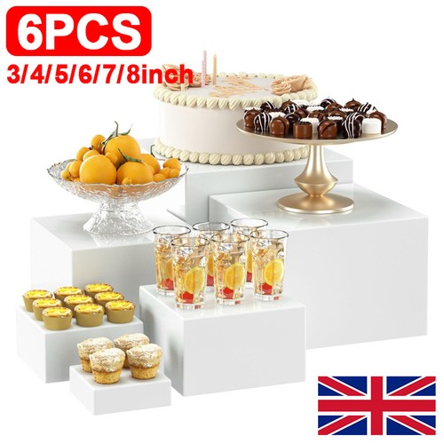 6pcs acrylic buffet riser food - 6pcs,