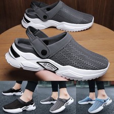 Mens And Womens On Slippers Hollow Beach Sandals Clogs Casual Garden Flat Shoes