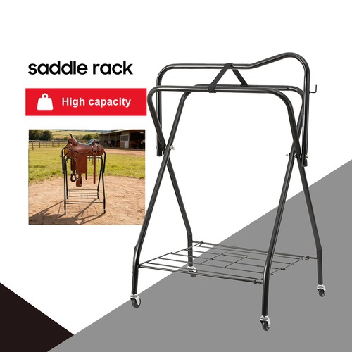 Folding saddle rack - saddle, mobile