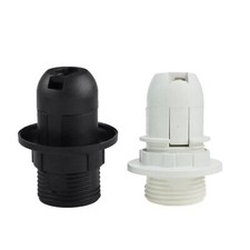 Black / White E14 Bulb Holder
