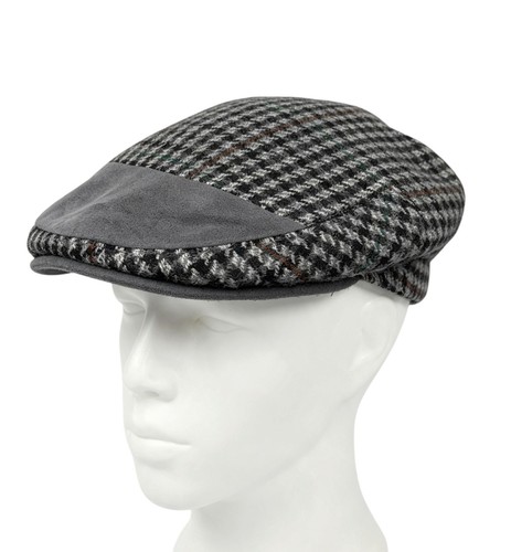 Vintage flat cap 80s grey - flat,