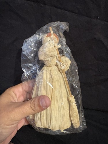 Vintage corn husk - husk, doll