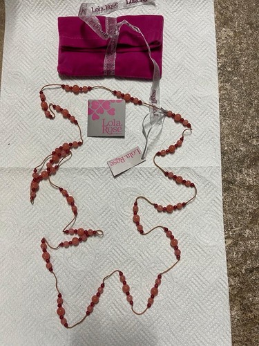 Lola rose long necklace bnwt - rose,