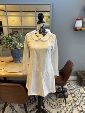 Cabbages & Roses Size S Collar White Short Dress Top