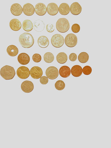 Cashe foreign coinage - foreign,