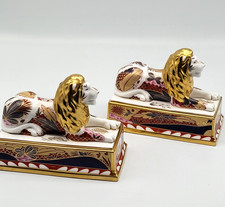 Royal Worcester Nelson Trafalgar Lions Limited Edition Matching Numbered Pair.