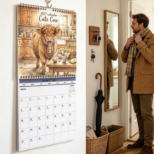2027 funny highland cow wall - 2027,