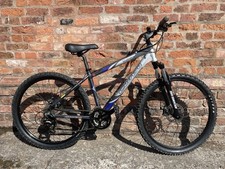 Carrera Kraken Men's Mountain Bike Blue/Silver 26" Wheels 16” Frame