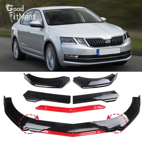 Gloss black red front - front, bumper