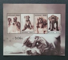 Guyana 2007 / Domestic Animals - Dogs - Papillon, Neapolitan Mastiff... / 4v ms